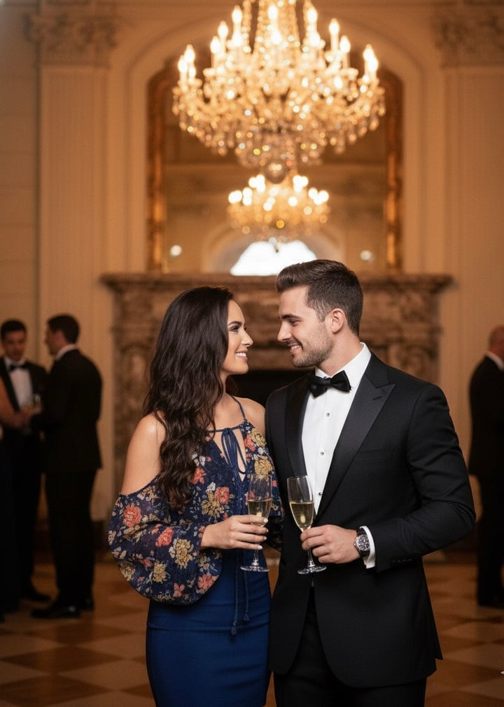 Floral Temptation Off-Shoulder Dress