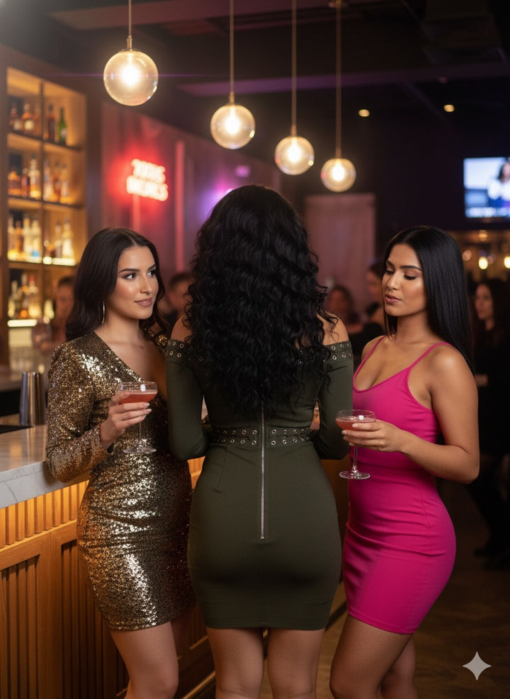 Olive Bandage Off-Shoulder Dress