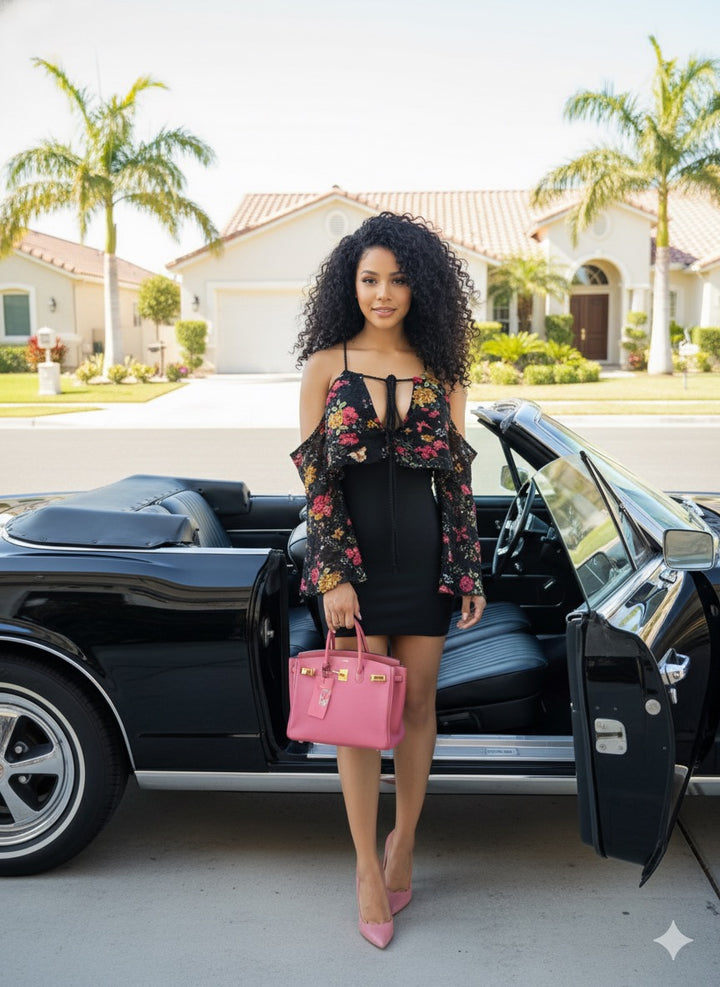 Floral Temptation Off-Shoulder Dress