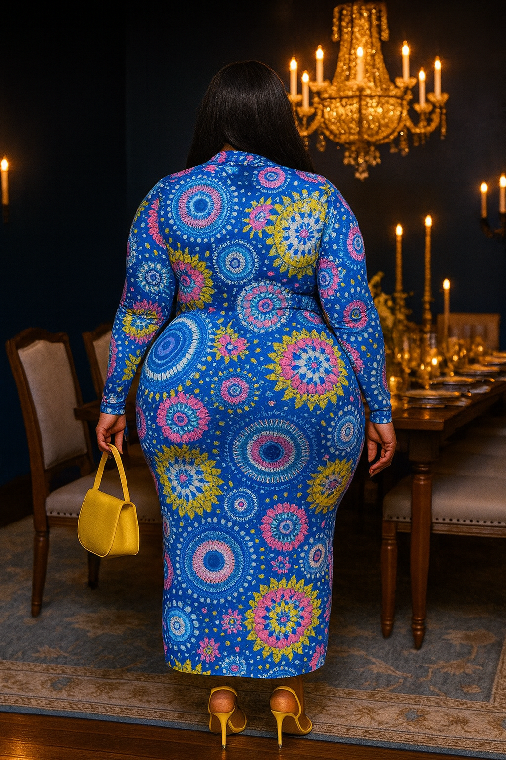 Vibrant Mandala Maxi Dress – Regular & Plus Size