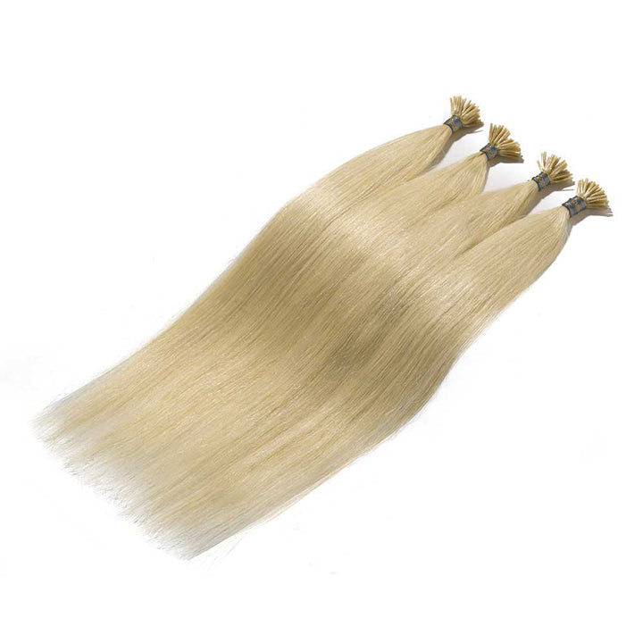 I-tips extension blond